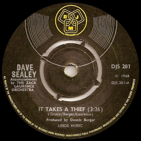 Dave Sealey – It Takes A Thief ( 7" single )