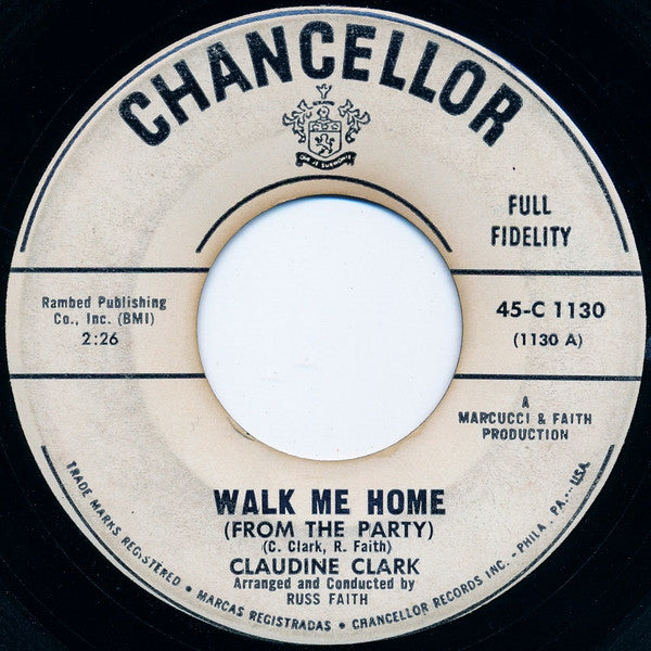 Claudine Clark | Walk Me Home (From The Party) (7" single)