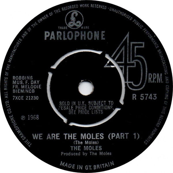 The Moles | We Are The Moles (Part 1) (7" single)