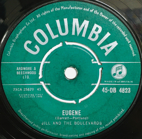 Jill & The Boulevards | Eugene (7" single)