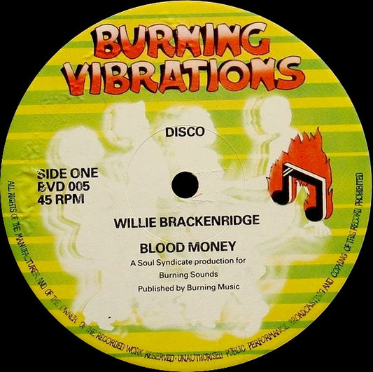 Willie Brackenridge | Blood Money (12 inch single)