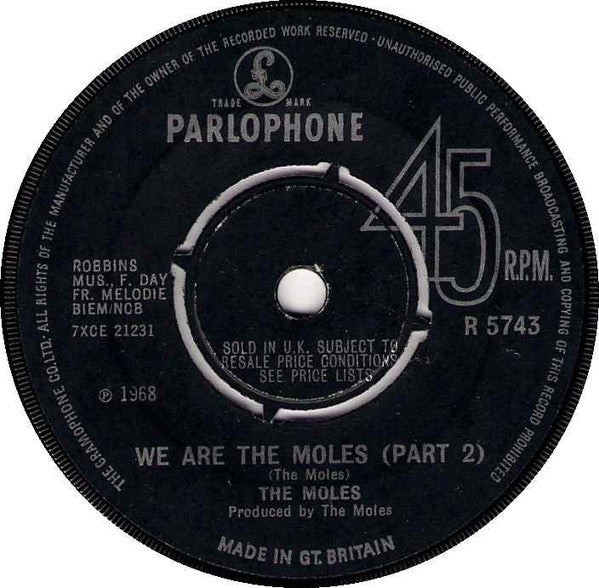 The Moles | We Are The Moles (Part 1) (7" single)