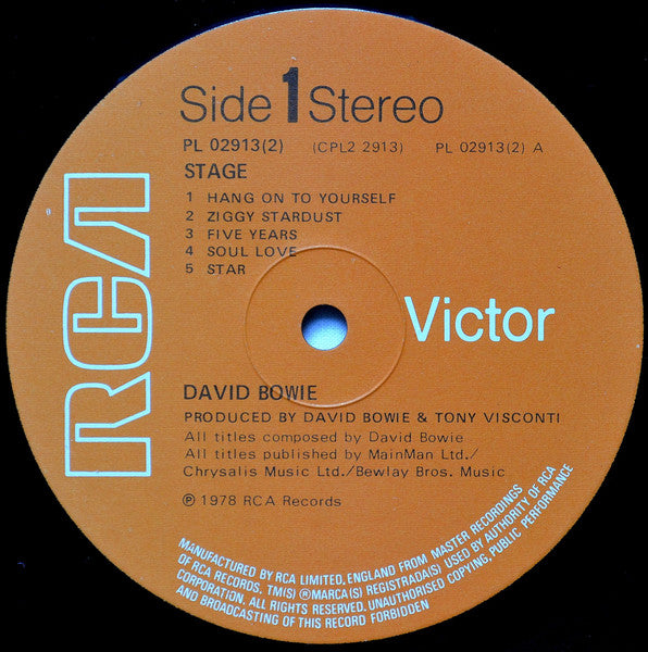 David Bowie | Stage (12 inch LP)