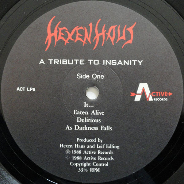 Hexenhaus | A Tribute To Insanity (12" Album)