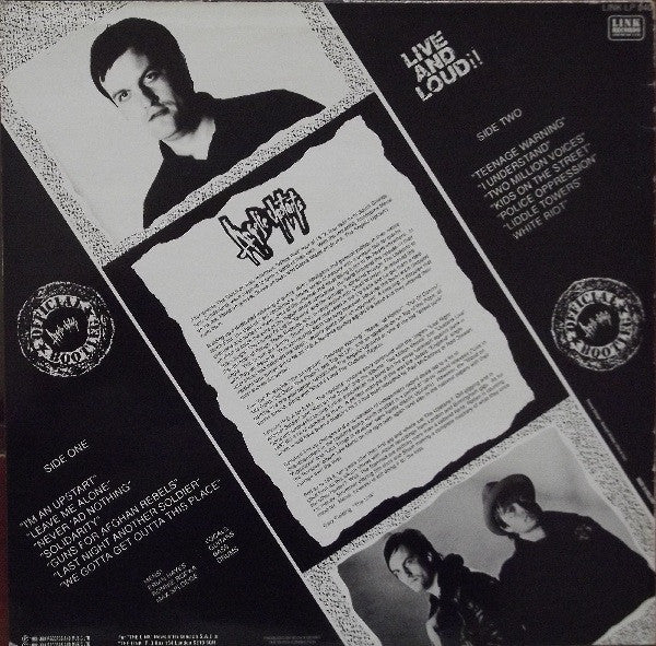 Angelic Upstarts | Live And Loud!! (12" album)
