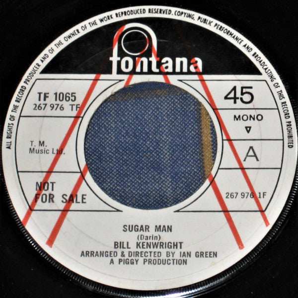 Bill Kenwright | Sugar Man (7" single)