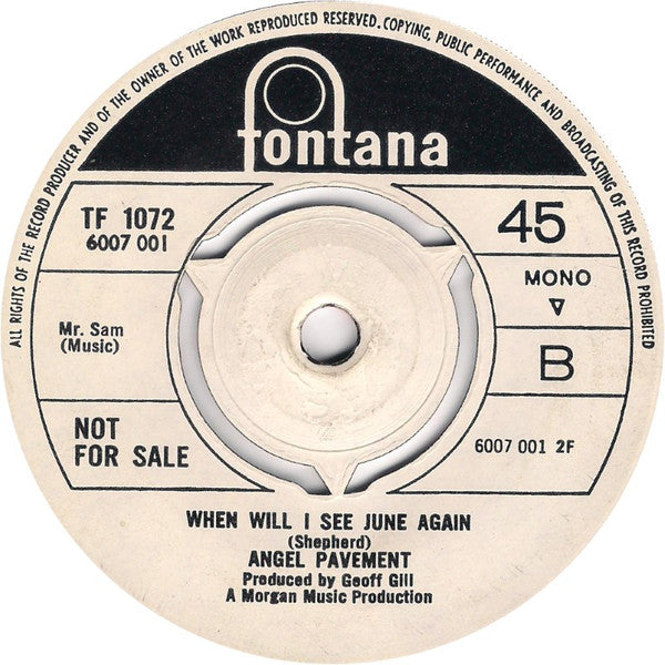 Angel Pavement | Tell Me What I've Got To Do (7" single)