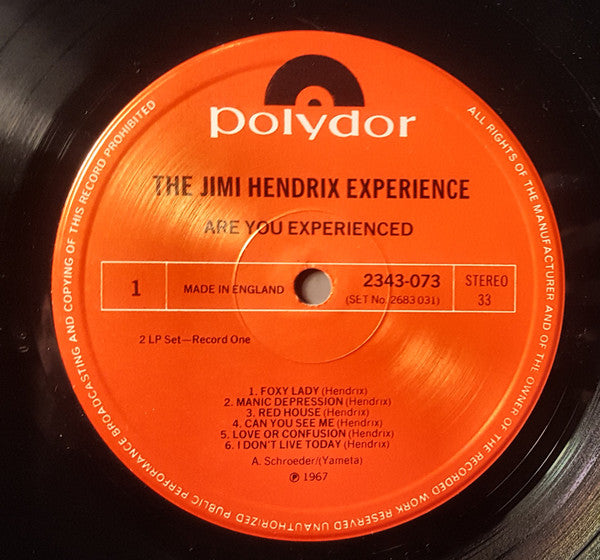 The Jimi Hendrix Experience | Are You Experienced / Axis: Bold As Love (12" album)