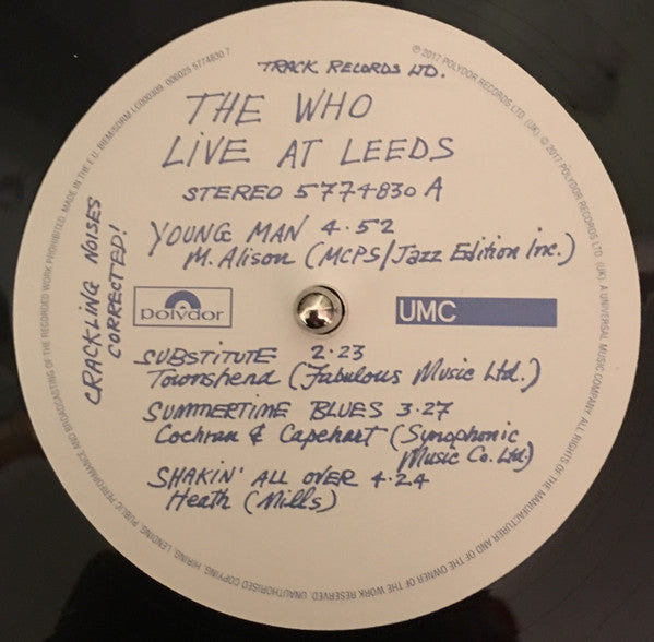 The Who | Live At Leeds (12 inch LP)
