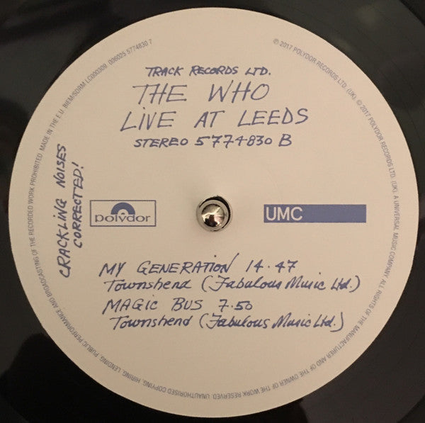 The Who | Live At Leeds (12 inch LP)
