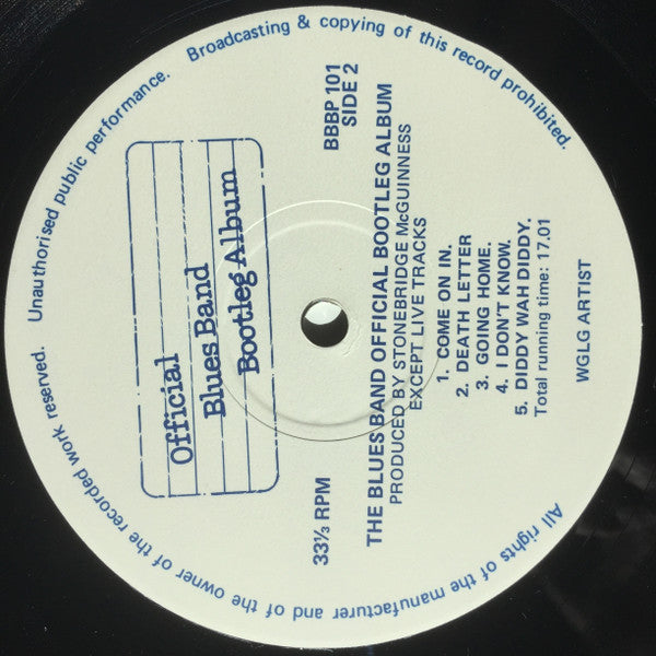 The Blues Band | Official Blues Band Bootleg Album (12" album)