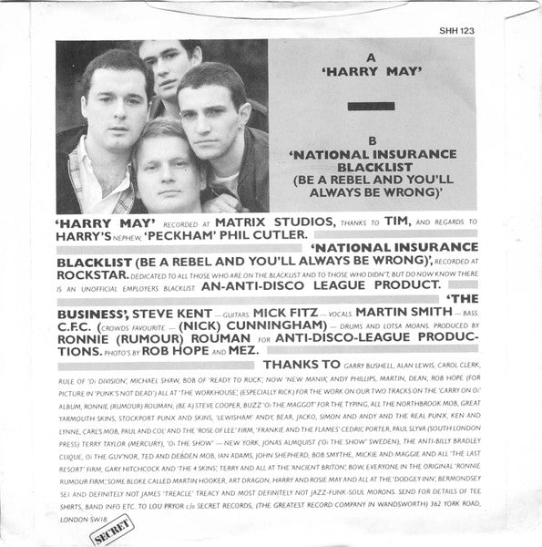 The Business | Harry May (7" single)