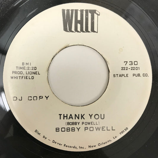 Bobby Powell | Thank You (7 inch single)