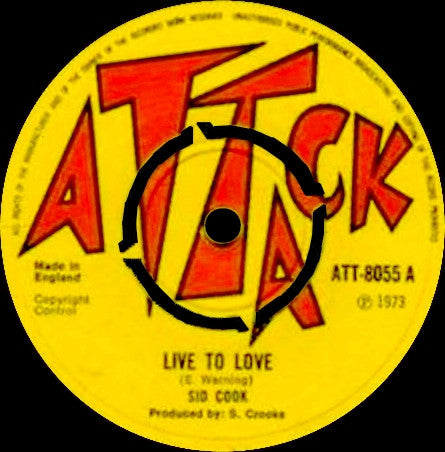 Sid Cook | Live To Love (7" single)