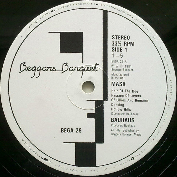 Bauhaus | Mask (12" album)
