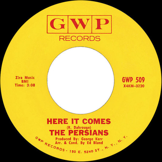 The Persians | Here It Comes (7 inch single)
