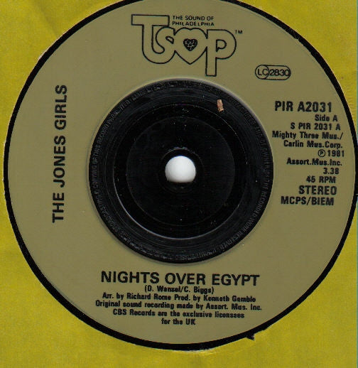 The Jones Girls | Nights Over Egypt (7" single)