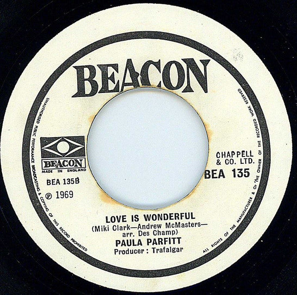 Paula Parfitt | I'm Gonna Give You Back Your Ring / Love Is Wonderful (7" single)