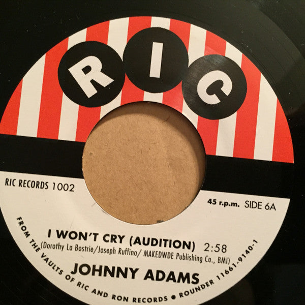 Johnny Adams | I Won't Cry (Audition) / Who Are You (Audition) / My Baby Done Closed The Door (Audition) (7" single)