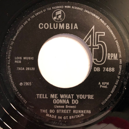 Bo Street Runners | Tell Me What You're Gonna Do (7 inch single)