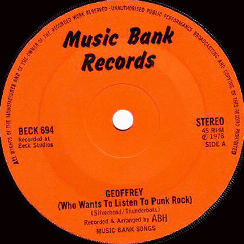 ABH | Geoffrey (Who Wants To Listen To Punk Rock) (7" single)