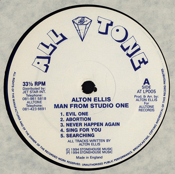 Alton Ellis | Man From Studio One (12" Album)