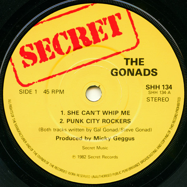 The Magnificent Gonads | Peace Artists ( 7" single )