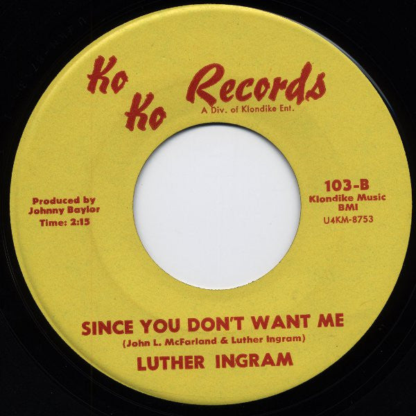 Luther Ingram | Missing You (7 inch single)