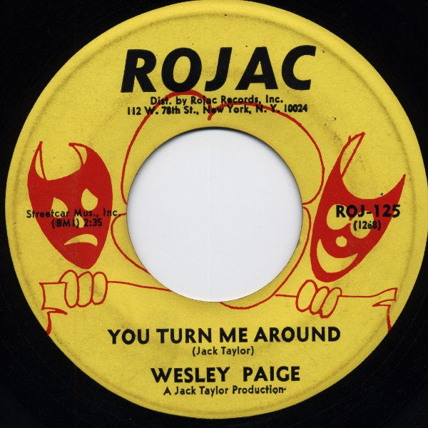 Wesley Paige | Blame It On Your Love / You Turn Me Around (7" single)