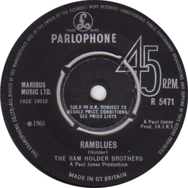 The Ram Holder Brothers | Just Across The River (7" single)