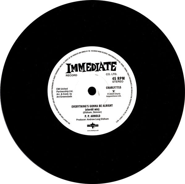 P.P. Arnold – Everything's Gonna Be Alright (Stereo Mix) / (Instrumental) (7" single)