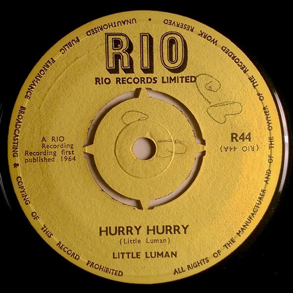Little Luman / R. Alphonse | Hurry Hurry / Hucklebuck (7" single)