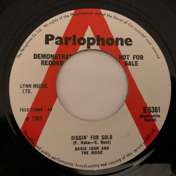 David John & The Mood | Diggin' For Gold (7" single)