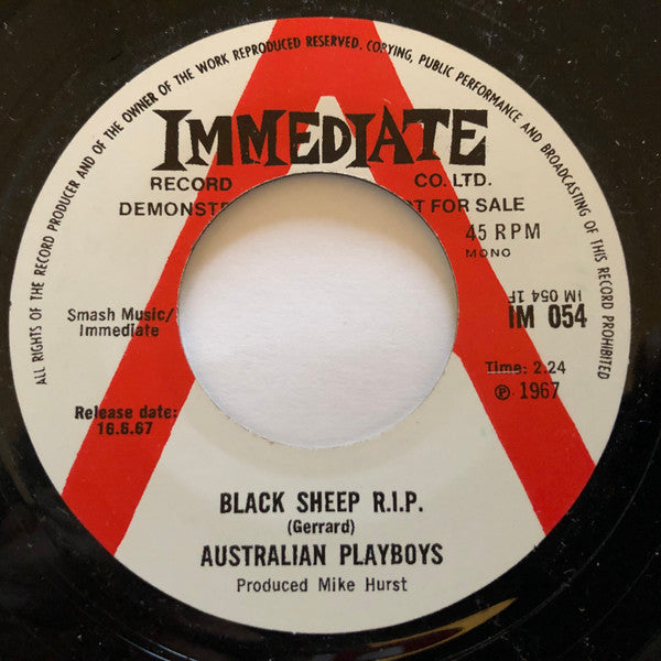 Australian Playboys | Black Sheep R.I.P. (7" single)