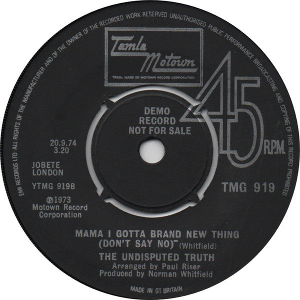 The Undisputed Truth | I'm A Fool For You (7" single)
