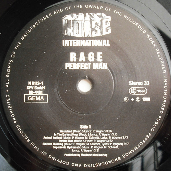 Rage | Perfect Man (12" Album)