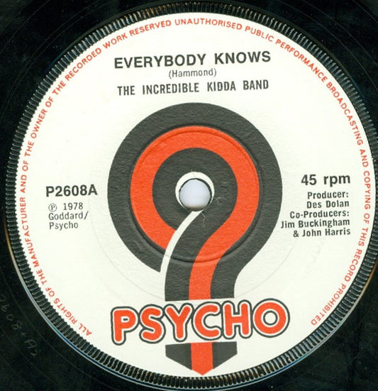 The Incredible Kidda Band | Everybody Knows (7 inch single)