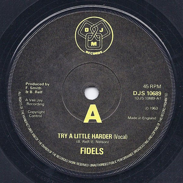 Fidels / The Keymen Strings | Try A Little Harder (7" single)