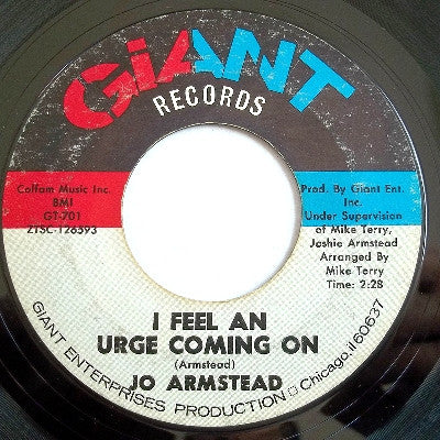 Jo Armstead | I Feel An Urge Coming On ( 7" single)