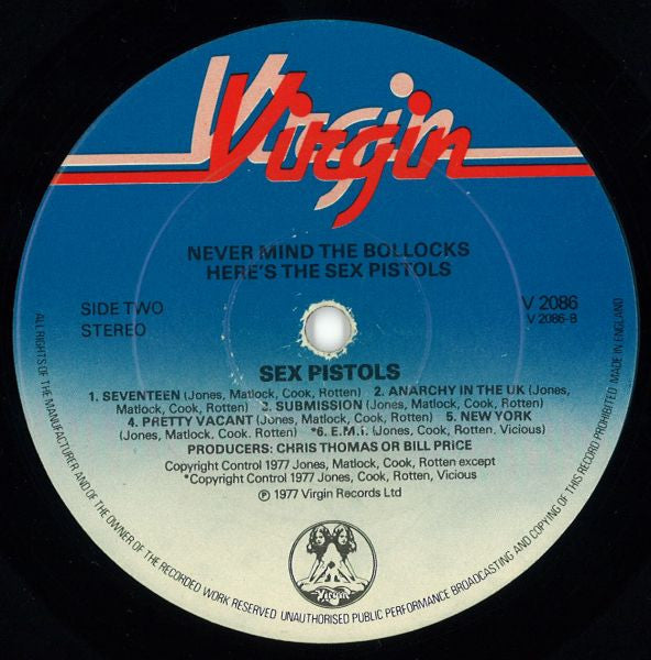 Sex Pistols | Never Mind The Bollocks Here's The Sex Pistols (12 inch album)