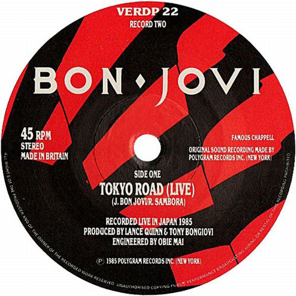 Bon Jovi | Hardest Part Is The Night (7" single)