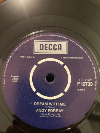 Andy Forray | Dream With Me / Epitaph To You (7" single)