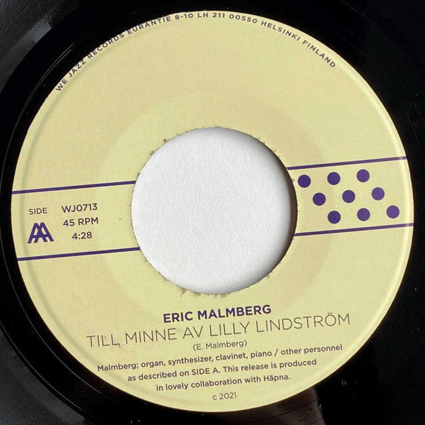 Eric Malmberg | Milda Döden Hämtar Oss Alla Till Slut (7 inch single)