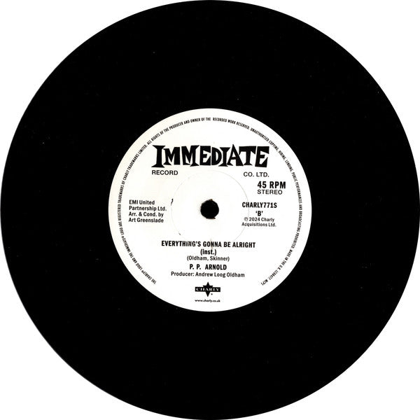 P.P. Arnold – Everything's Gonna Be Alright (Stereo Mix) / (Instrumental) (7" single)