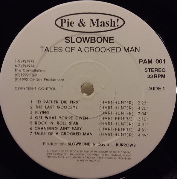 Slowbone | Tales Of A Crooked Man (12" Album)
