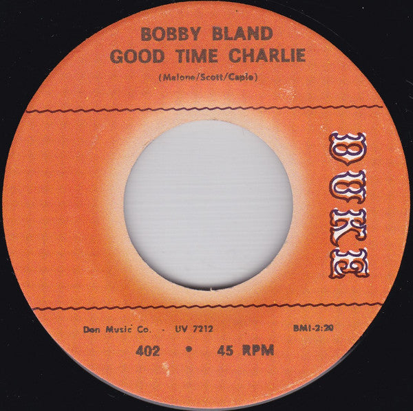 Bobby Bland | Good Time Charlie (7" single)