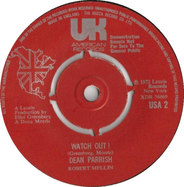 Dean Parrish | I'm On My Way (7" single)