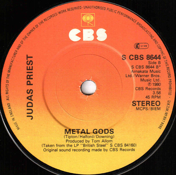 Judas Priest | Breaking The Law (7" single)