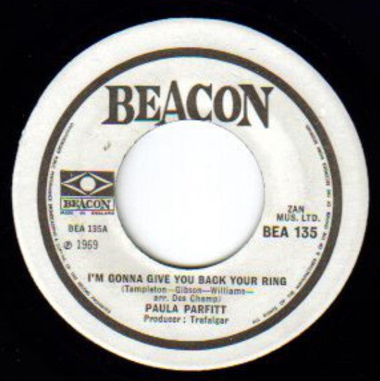 Paula Parfitt | I'm Gonna Give You Back Your Ring / Love Is Wonderful (7" single)