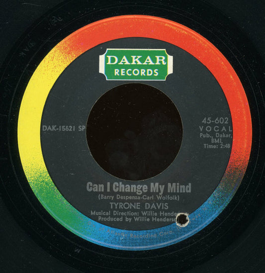 Tyrone Davis | Can I Change My Mind (7 inch single)